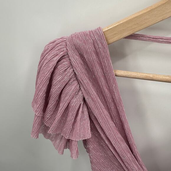 Sabina Musayev NWOT Shaylee Flutter Sleeve Low Back Dress in Lavender // M - Picture 10 of 15